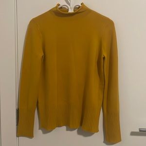 French Connection mock neck sweater in the colour mustard size medium